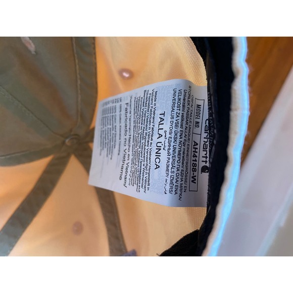 Light peach Carhartt womens Spellout baseball hat adjustable NWT - Picture 3 of 3